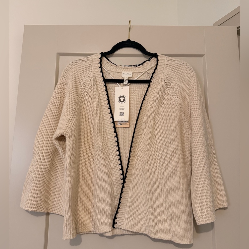 Part Two Open Knit Sweater L NWT